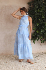 Kiss Me Maxi Dress Blue