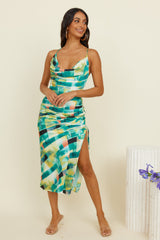 Clear Mind Maxi Dress Green