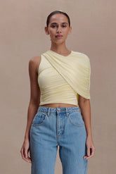 Adrienne One Shoulder Slinky Top