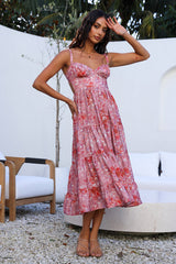 Always On My Mind Midi Dress Pink