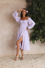 Great Escape Midi Dress Purple